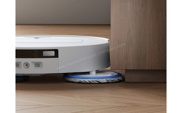 ECOVACS DEEBOT T50 Omni Blanc - Serpill&egrave;re d&eacute;port&eacute;e