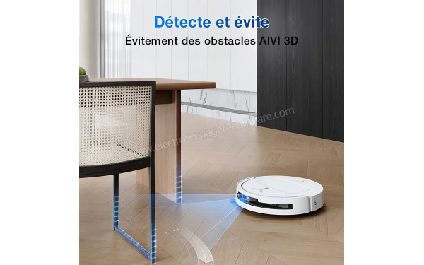ECOVACS DEEBOT T50 OMNI Gen2 Blanc - Evitement des obstacles AIVI3D