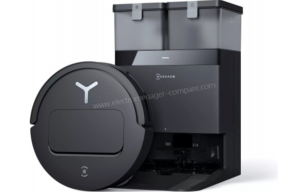 ECOVACS DEEBOT T50 Pro Omni Gen2 Noir - Vue de dessus avec base de chargement