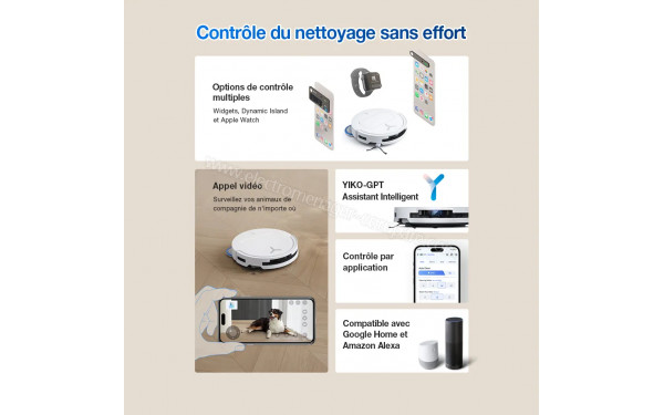 ECOVACS DEEBOT T50 Pro Omni Gen2 Blanc - Mise en situation