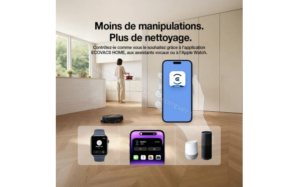 ECOVACS DEEBOT T90 Max Omni Noir - Application pour smartphones ou tablettes