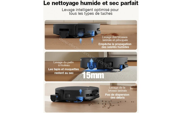 ECOVACS DEEBOT T90 PRO OMNI Care Kit Noir - Mise en situation
