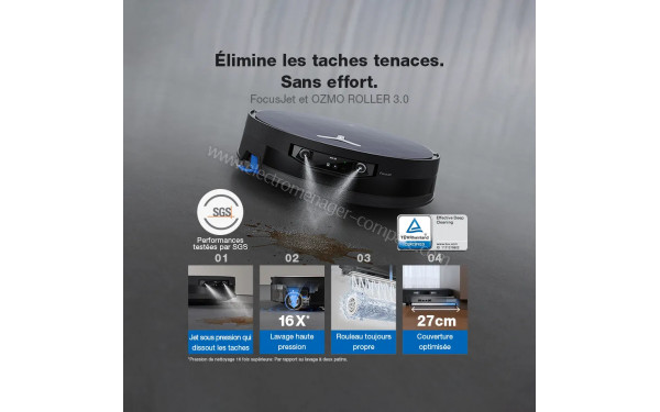 ECOVACS DEEBOT X12 OmniCyclone Care Complete Noir - Mise en situation