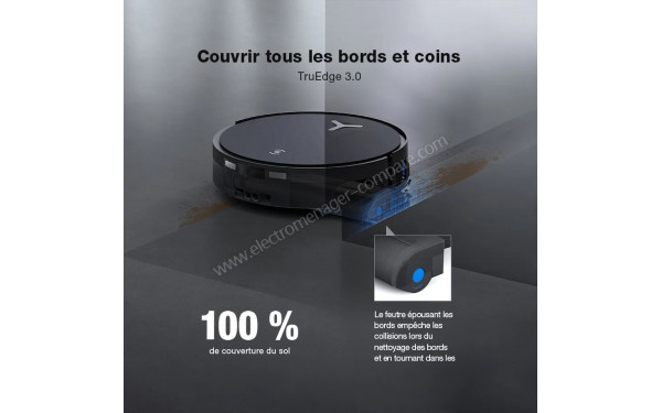 ECOVACS DEEBOT X12 OmniCyclone Care Complete Noir - Technologie TruEdge 3.0