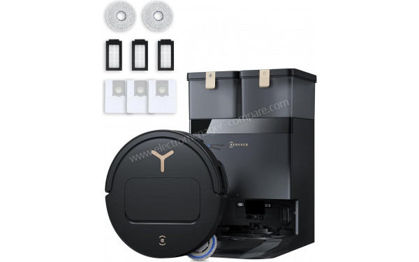 ECOVACS DEEBOT T50 Pro Omni Gen3 Care kit Noir - Vue d'ensemble