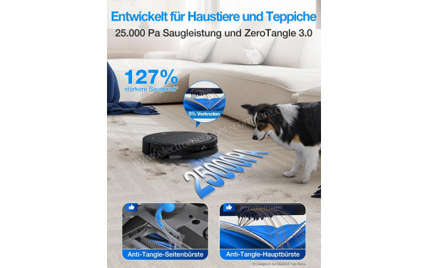 ECOVACS DEEBOT T50 Pro Omni Gen3 Care kit Noir - Mise en situation