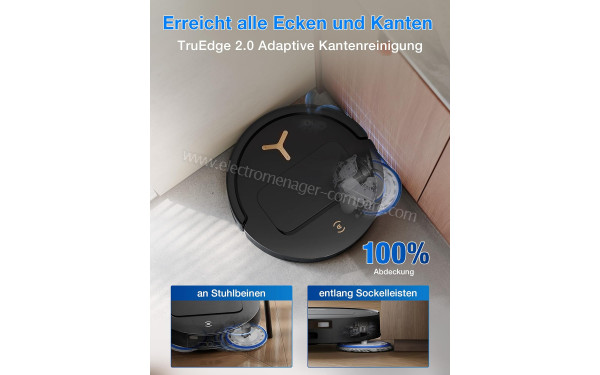 ECOVACS DEEBOT T50 Pro Omni Gen3 Care kit Noir - Mise en situation