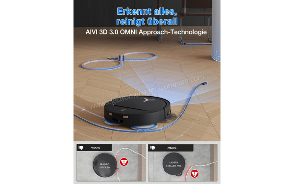 ECOVACS DEEBOT T50 Pro Omni Gen3 Care kit Noir - Mise en situation