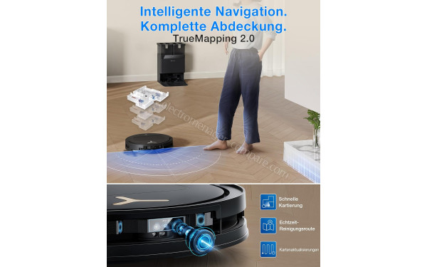ECOVACS DEEBOT T50 Pro Omni Gen3 Care kit Noir - Mise en situation