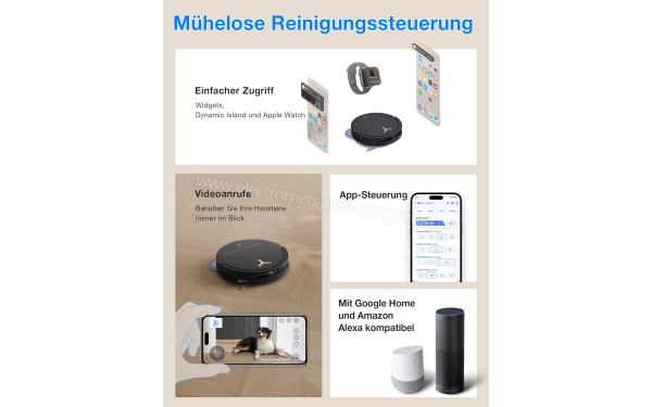 ECOVACS DEEBOT T50 Pro Omni Gen3 Care kit Noir - Mise en situation