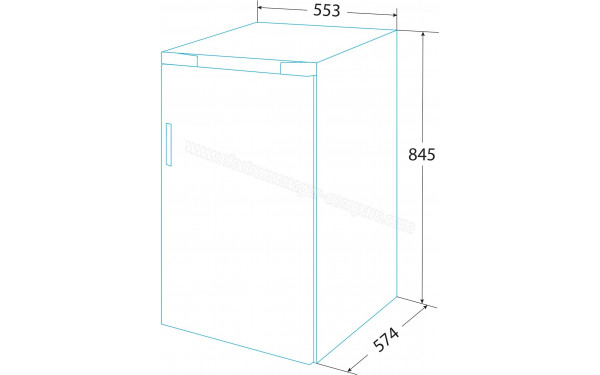 EDESA EFS-0811 WH/A - Dimensions