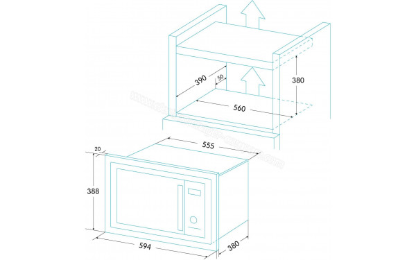 EDESA EMW-2530-IG XBK - Sch&eacute;ma technique