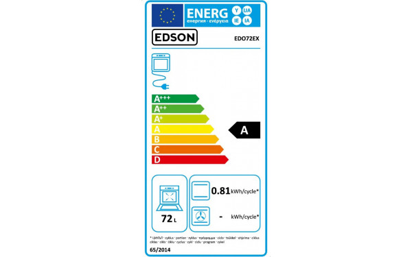 EDSON EDO72EX - &Eacute;tiquette &eacute;nergie