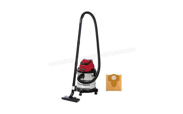 EINHELL TC-VC 18/20 Li S - Vue de l'aspirateur cuve avec sac