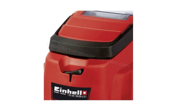 EINHELL TC-VC 18/20 Li S - Vue du bouton de mise sous tension
