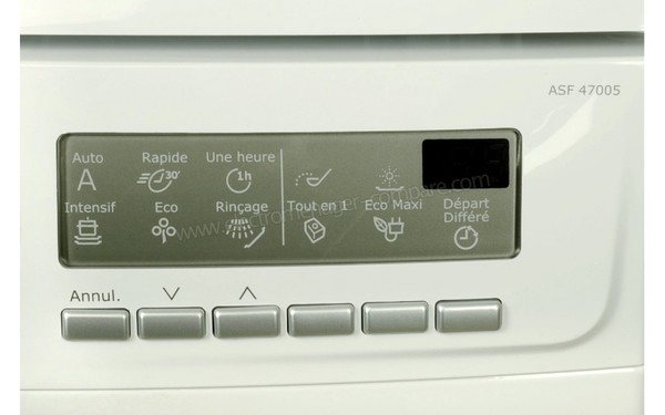 ELECTROLUX ASF47005W - Panneau de commandes (cr&eacute;dit : Darty)