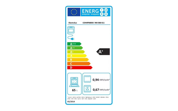 ELECTROLUX COH4P06BX0 - &Eacute;tiquette &eacute;nergie