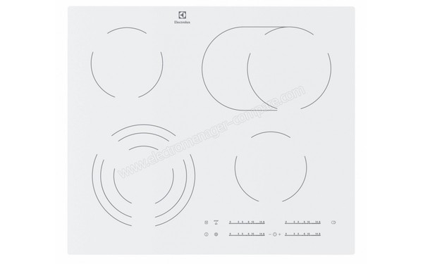 ELECTROLUX E6154IOW - Vue du dessus