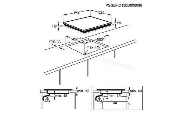 ELECTROLUX E6353FHK - Niche d'encastrement