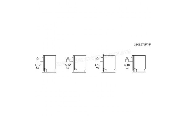 ELECTROLUX E82LA201S - Dimensions