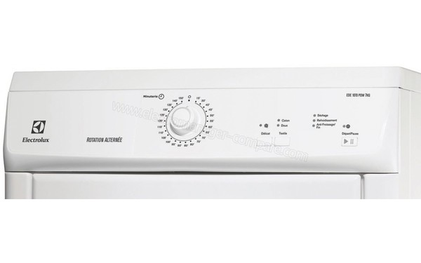 ELECTROLUX EDE1070PDW - Panneau de commandes