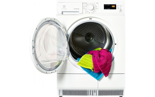 ELECTROLUX EDP2075GDW - Vue de face hublot ouvert (cr&eacute;dit : Boulanger)