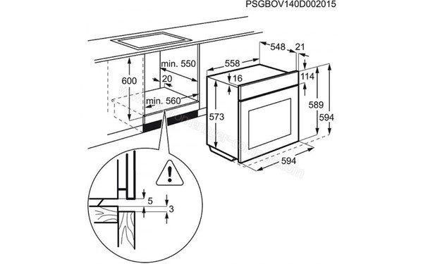 ELECTROLUX EEA3440BOX 2015 - Sch&eacute;ma d'encastrement 2