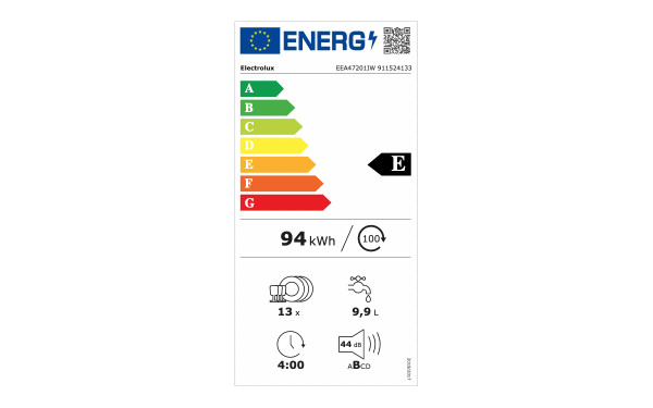 ELECTROLUX EEA47201IW - &Eacute;tiquette &eacute;nergie v2