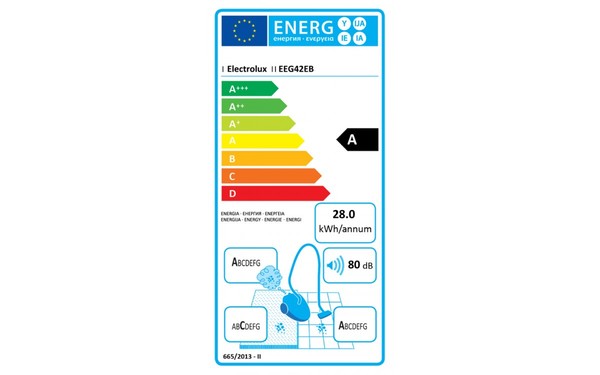 ELECTROLUX EEG42EB - &Eacute;tiquette &eacute;nergie