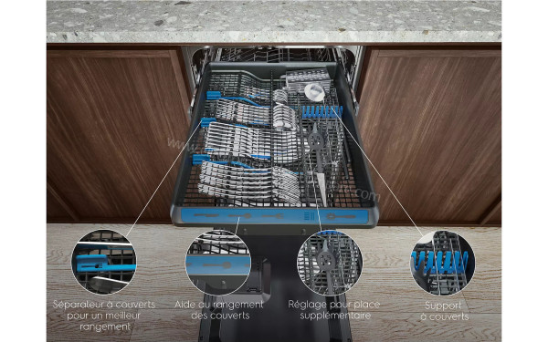 ELECTROLUX EEG88700W - Vue du tiroir sup&eacute;rieur