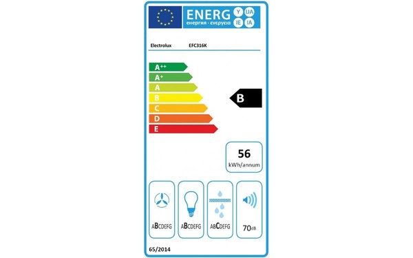 ELECTROLUX EFC316K - &Eacute;tiquette &eacute;nergie