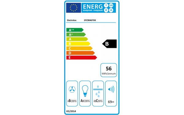 ELECTROLUX EFC90467OK - &Eacute;tiquette &eacute;nergie