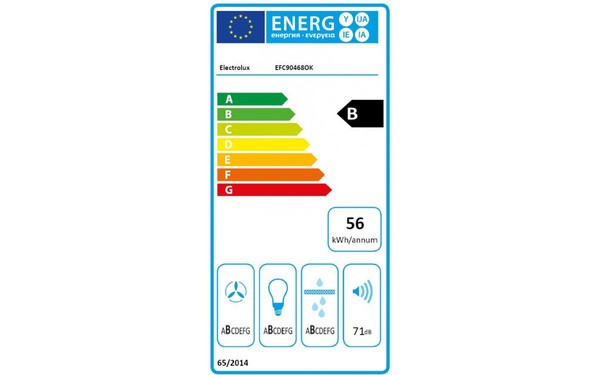ELECTROLUX EFC90468OK - &Eacute;tiquette &eacute;nergie
