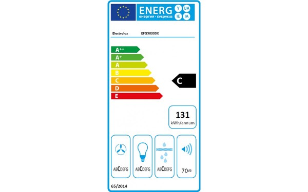 ELECTROLUX EFG50300X - &Eacute;tiquette &eacute;nergie