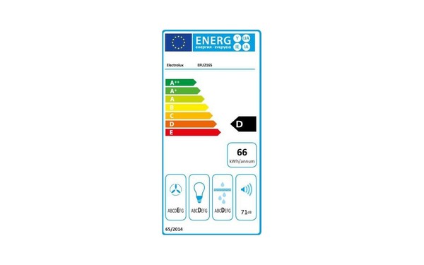 ELECTROLUX EFU216S - &Eacute;tiquette &eacute;nergie