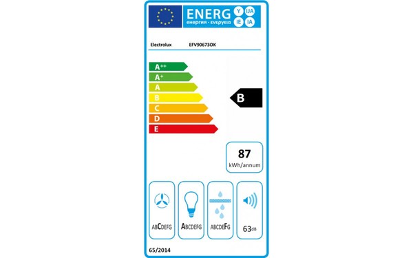 ELECTROLUX EFV90673OK - &Eacute;tiquette &eacute;nergie