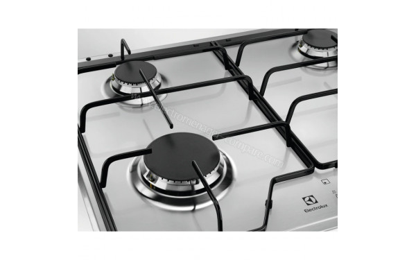 ELECTROLUX EGS6424SX - Zoom sur le foyer &agrave; gaz