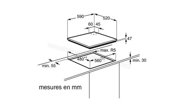 ELECTROLUX EGT6342YOK - Niche d'encastrement