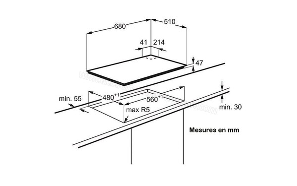 ELECTROLUX EGT7353YOK - Niche d'encastrement