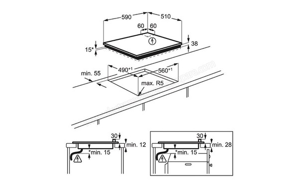 ELECTROLUX EHF6140FOK - Niche d'encastrement