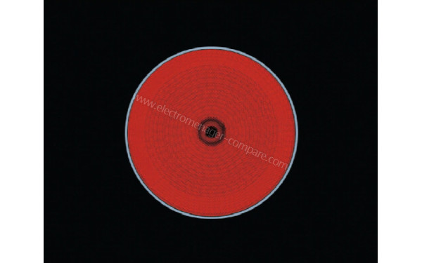 ELECTROLUX EHF6231IOK - Zoom sur le foyer radiant