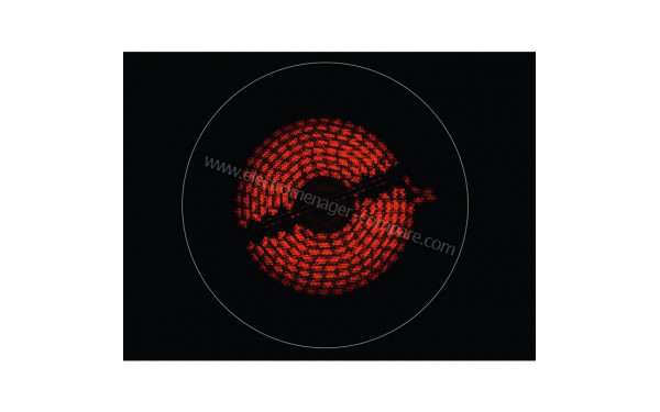 ELECTROLUX EHF6231IOK - Zoom sur le foyer radiant