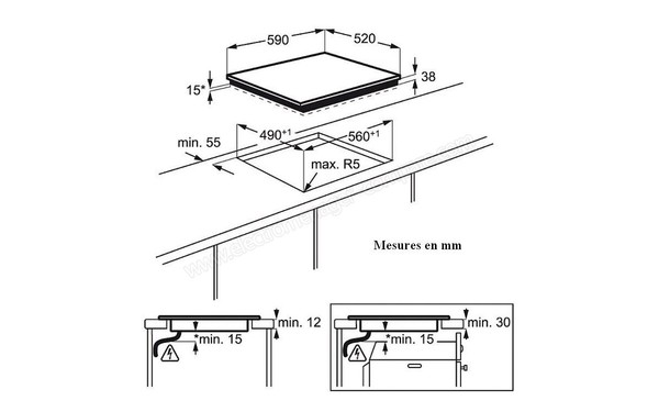 ELECTROLUX EHF6232FOK - Niche d'encastrement