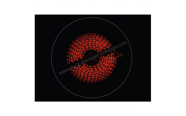 ELECTROLUX EHF6241FOK - Zoom sur le foyer radiant