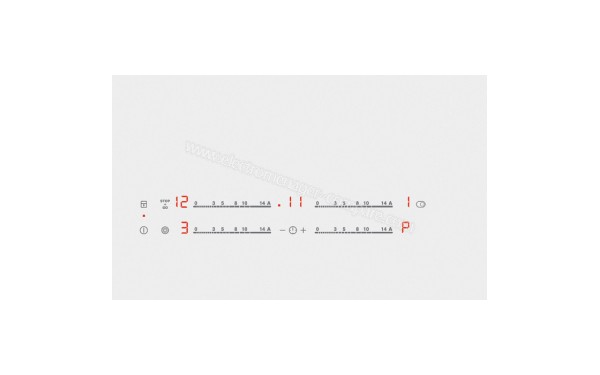 ELECTROLUX EHF6547IW1 - Zoom sur le panneau de commandes