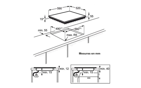 ELECTROLUX EHH6332IOK - Niche d'encastrement
