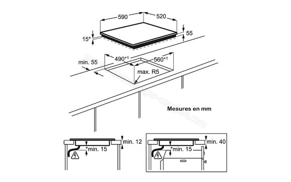 ELECTROLUX EHH6333FOK - Niche d'encastrement