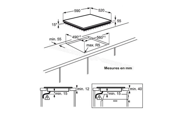 ELECTROLUX EHH6340FOK - Niche d'encastrement