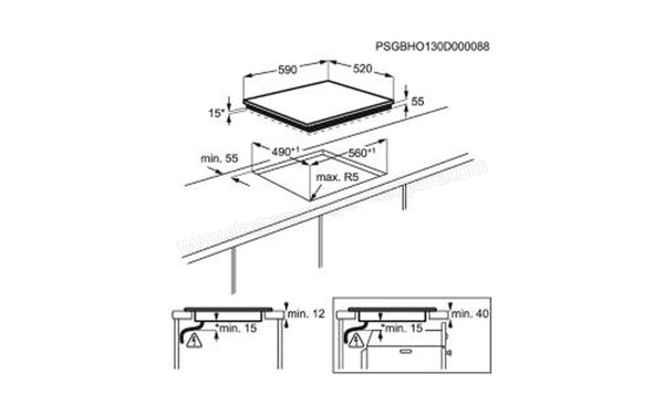 ELECTROLUX EHH6540F8K - Niche d'encastrement