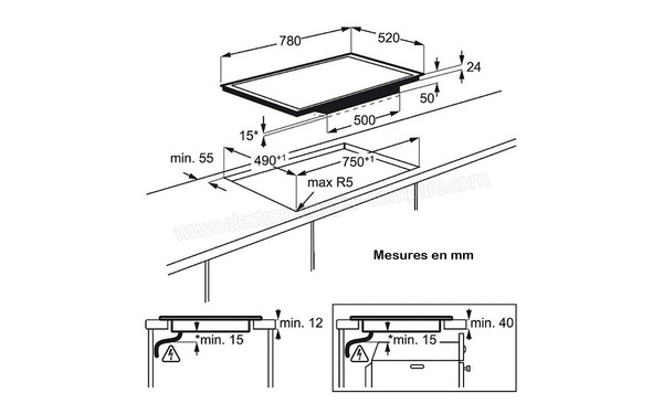 ELECTROLUX EHI8742FOK - Niche d'encastrement